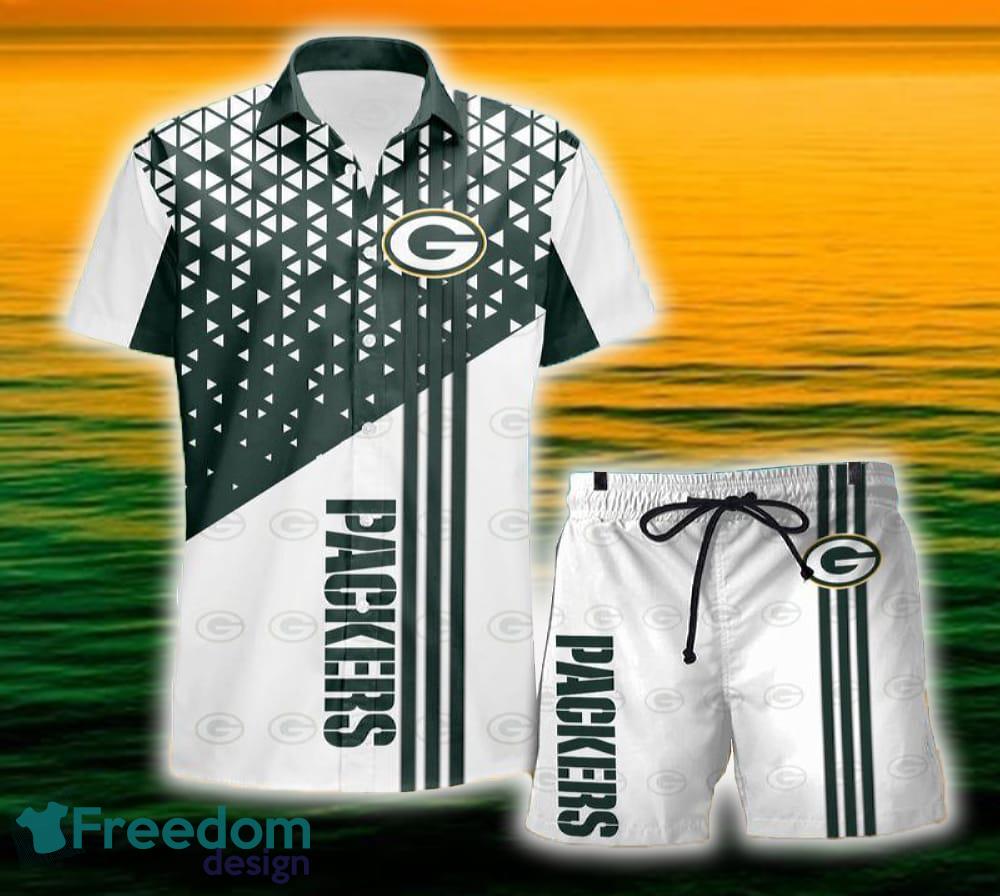 Green Bay Packers Triangle Abstract Pattern Hawaii Shirt and Shorts Summer For Beach Fans image Green Bay Packers Triangle Abstract Pattern Hawaii Shirt and Shorts Summer For Beach Fans - Green Bay Packers Triangle Abstract Pattern Hawaii Shirt and Shorts Summer For Beach Fans