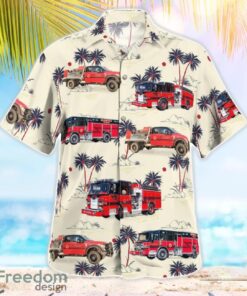 Greenfield - Massachusetts Fire Department 3D Hawaiian Shirt Product Photo 2