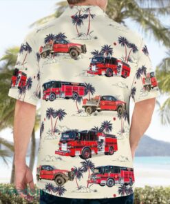 Greenfield - Massachusetts Fire Department 3D Hawaiian Shirt Product Photo 4