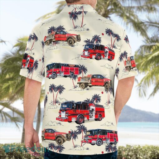 Greenfield - Massachusetts Fire Department 3D Hawaiian Shirt Product Photo 4