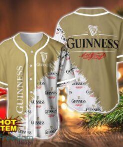 Guinness Logo Printed Baseball Jersey Shirt For Men And Women