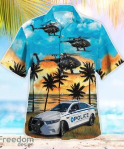 Gwinnett County Police MD Helicopters 369FF & Car Beach Hawaiian Shirt Summer Gift Product Photo 3