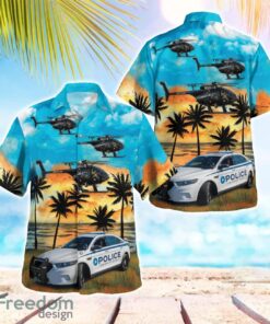 Gwinnett County Police MD Helicopters 369FF & Car Beach Hawaiian Shirt Summer Gift Product Photo 1