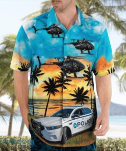 Gwinnett County Police MD Helicopters 369FF & Car Beach Hawaiian Shirt Summer Gift Product Photo 4