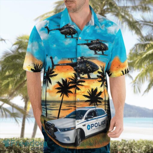 Gwinnett County Police MD Helicopters 369FF & Car Beach Hawaiian Shirt Summer Gift Product Photo 4