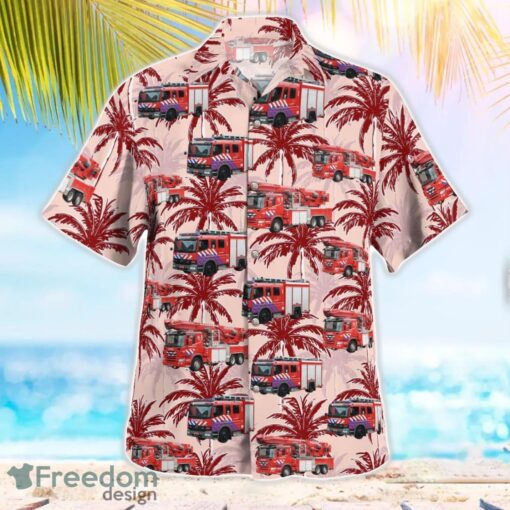 Haarlem, Netherlands, Brandweer Kennemerland Aloha Hawaiian Shirt Product Photo 3