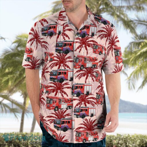 Haarlem, Netherlands, Brandweer Kennemerland Aloha Hawaiian Shirt Product Photo 4