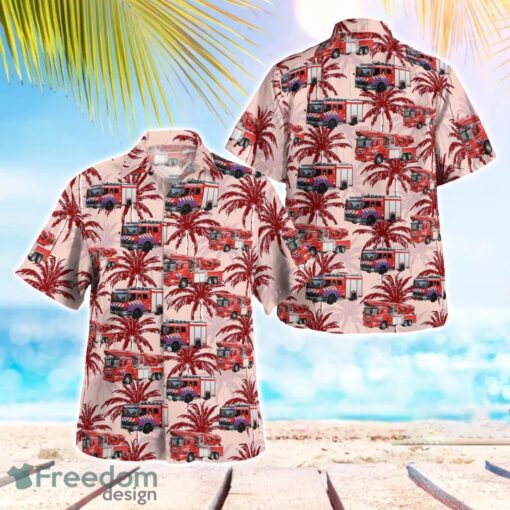 Haarlem, Netherlands, Brandweer Kennemerland Aloha Hawaiian Shirt Product Photo 1