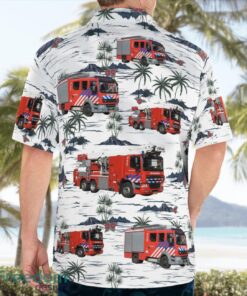 Hague, Netherlands, Brandweer Haaglanden Aloha Hawaiian Shirt Product Photo 2