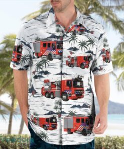 Hague, Netherlands, Brandweer Haaglanden Aloha Hawaiian Shirt Product Photo 4