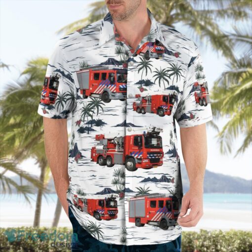 Hague, Netherlands, Brandweer Haaglanden Aloha Hawaiian Shirt Product Photo 4