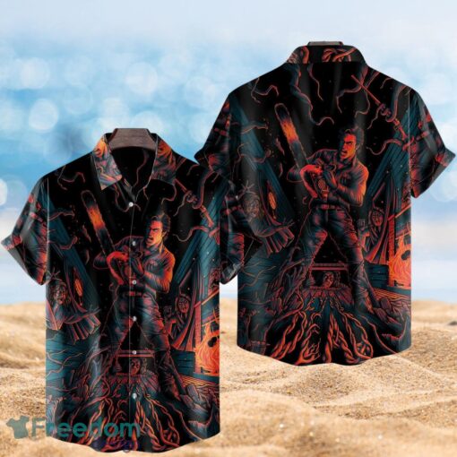 Halloween Ash Williams The Evil Dead Horror Movie Full Over Print Hawaiian Shirt Product Photo 1