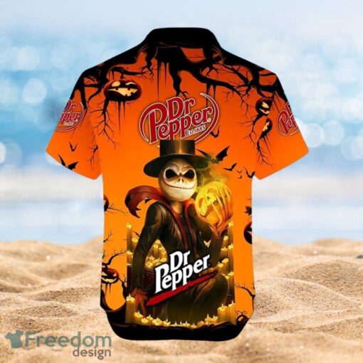 Halloween Jack Skellington Dr Pepper Est 1885 Logoe Design Full Over Print Hawaiian Shirt Product Photo 1