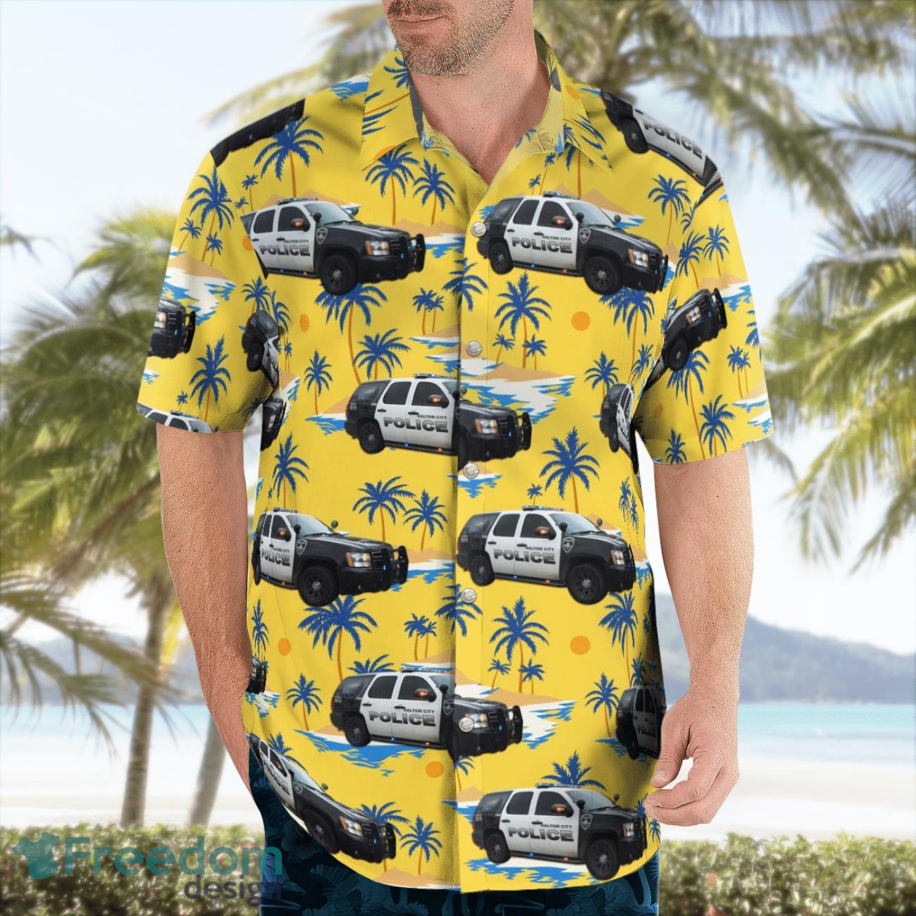 Haltom City Police Department Texas Summer Hawaiian Shirt Haltom City Police Department Texas Summer Hawaiian Shirt Product Photo 4