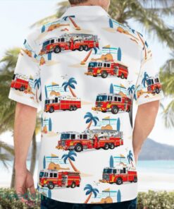 Hampden Township Volunteer FD 3D Summer Aloha Hawaiian Shirt Product Photo 2