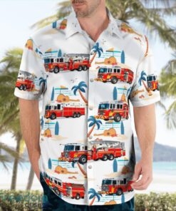 Hampden Township Volunteer FD 3D Summer Aloha Hawaiian Shirt Product Photo 4