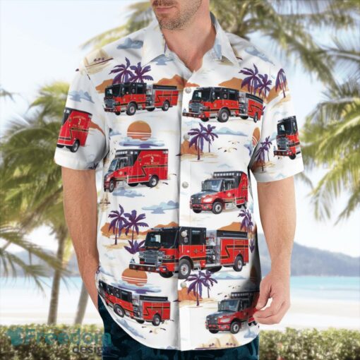 Hardee County Florida Fire Department 3D Hawaiian Shirt Product Photo 4