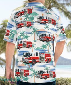 Harris County, Texas Baytown Fire Department 3D Summer Aloha Hawaiian Shirt Product Photo 2