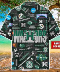 Hawaii Rainbow Warriors Logo Hawaiian Shirt For Fans Trending Beach Shirt Custom Name Product Photo 2