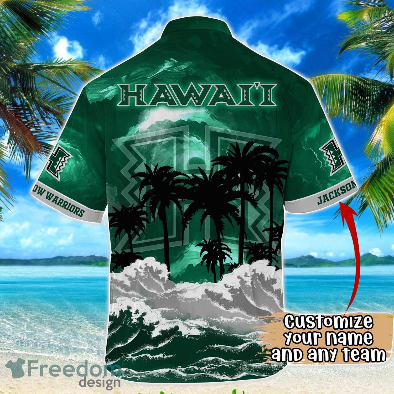 hawaii-rainbow-warriors-ncaa-hawaiian-shirt-coconut-tree-waves-beach-hawaii-shirt-custom-name-for-fans-2.jpg Hawaii Rainbow Warriors NCAA Hawaiian Shirt Coconut Tree Waves Beach Hawaii Shirt Custom Name For Fans Product Photo 3