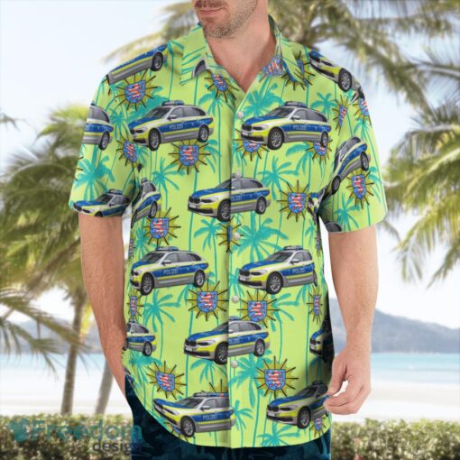 Hessen State Police Hessische Polizei Summer Hawaiian Shirt Product Photo 4