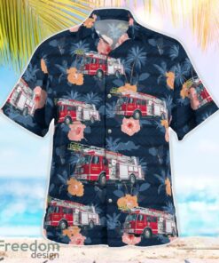 Highlands Fire Department, North Carolina 3D Hawaiian Shirt Product Photo 3