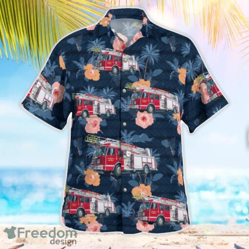 Highlands Fire Department, North Carolina 3D Hawaiian Shirt Product Photo 3