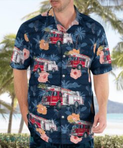 Highlands Fire Department, North Carolina 3D Hawaiian Shirt Product Photo 4