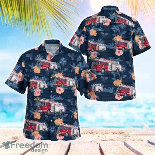 Highlands Fire Department, North Carolina 3D Hawaiian Shirt Product Photo 1