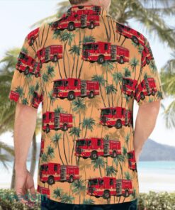 Hillandale Volunteer Fire Department Montgomery County, Maryland Summer Hawaiian Shirt Product Photo 2