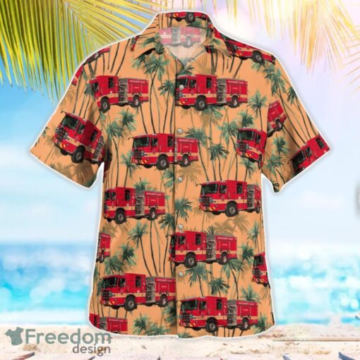 Hillandale Volunteer Fire Department Montgomery County, Maryland Summer Hawaiian Shirt Product Photo 3