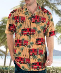 Hillandale Volunteer Fire Department Montgomery County, Maryland Summer Hawaiian Shirt Product Photo 4