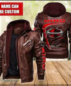 Hino 2D Leather Jacket For Men Custom Name Special Gift Ideas Product Photo 2