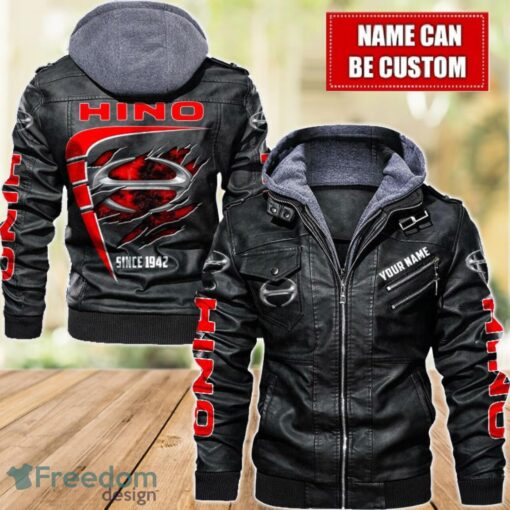 Hino 2D Leather Jacket For Men Custom Name Special Gift Ideas Product Photo 1