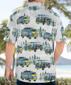 Hippie Volkswagen Samba Christmas Aloha Hawaiian Shirt Product Photo 2