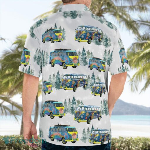 Hippie Volkswagen Samba Christmas Aloha Hawaiian Shirt Product Photo 2