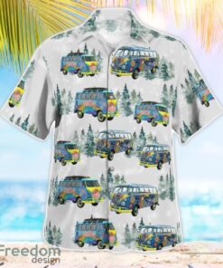 Hippie Volkswagen Samba Christmas Aloha Hawaiian Shirt Product Photo 3