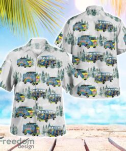 Hippie Volkswagen Samba Christmas Aloha Hawaiian Shirt