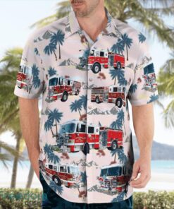 Hollywood Volunteer Fire Department 3D Hawaiian Shirt Product Photo 3