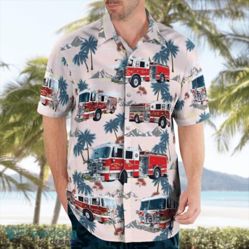 Hollywood Volunteer Fire Department 3D Hawaiian Shirt Product Photo 3