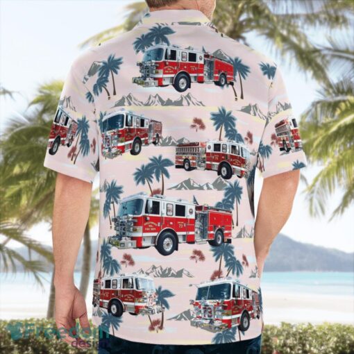 Hollywood Volunteer Fire Department 3D Hawaiian Shirt Product Photo 4