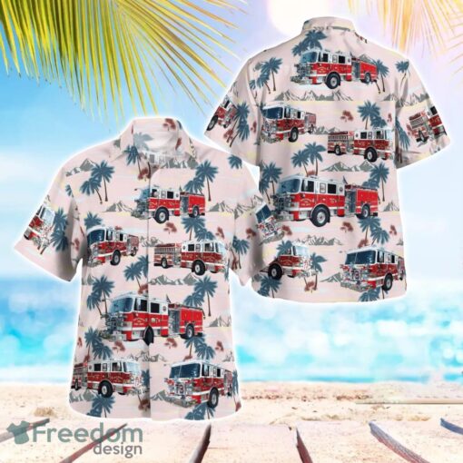 Hollywood Volunteer Fire Department 3D Hawaiian Shirt Product Photo 1