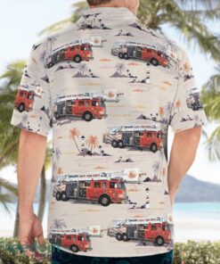 Hope Volunteer Fire Department, Indiana 3D Summer Aloha Hawaiian Shirt Product Photo 2