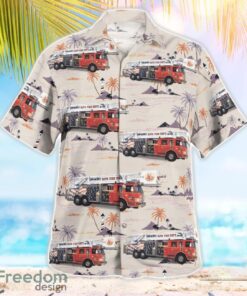 Hope Volunteer Fire Department, Indiana 3D Summer Aloha Hawaiian Shirt Product Photo 3