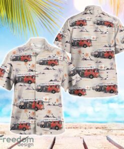 Hope Volunteer Fire Department, Indiana 3D Summer Aloha Hawaiian Shirt