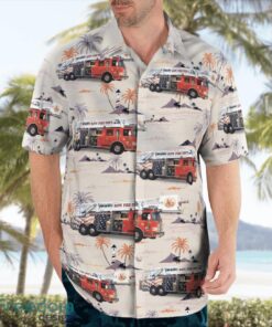 Hope Volunteer Fire Department, Indiana 3D Summer Aloha Hawaiian Shirt Product Photo 4