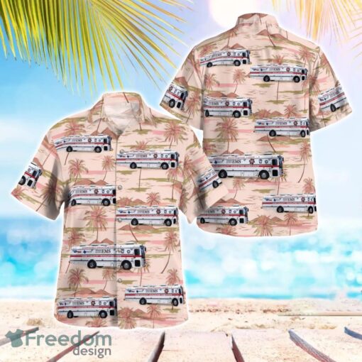 Hopkins County EMS AMBUS 3D Hawaiian Shirt Product Photo 1