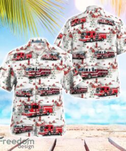 Houston Fire Department Christmas Aloha Hawaiian Shirt