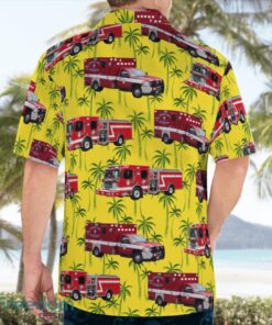 Houston Fire Department (HFD) Houston, Texas Summer Hawaiian Shirt Product Photo 2