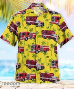 Houston Fire Department (HFD) Houston, Texas Summer Hawaiian Shirt Product Photo 3